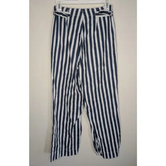 Mother Denim The Cinch Greaser Wide Leg Pant in Sea Daze Stripes, Size 27 - Picture 5 of 10